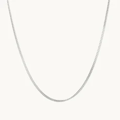 Emma Israelsson Chunky Curb Justerbar Kedja Silver – Chain040