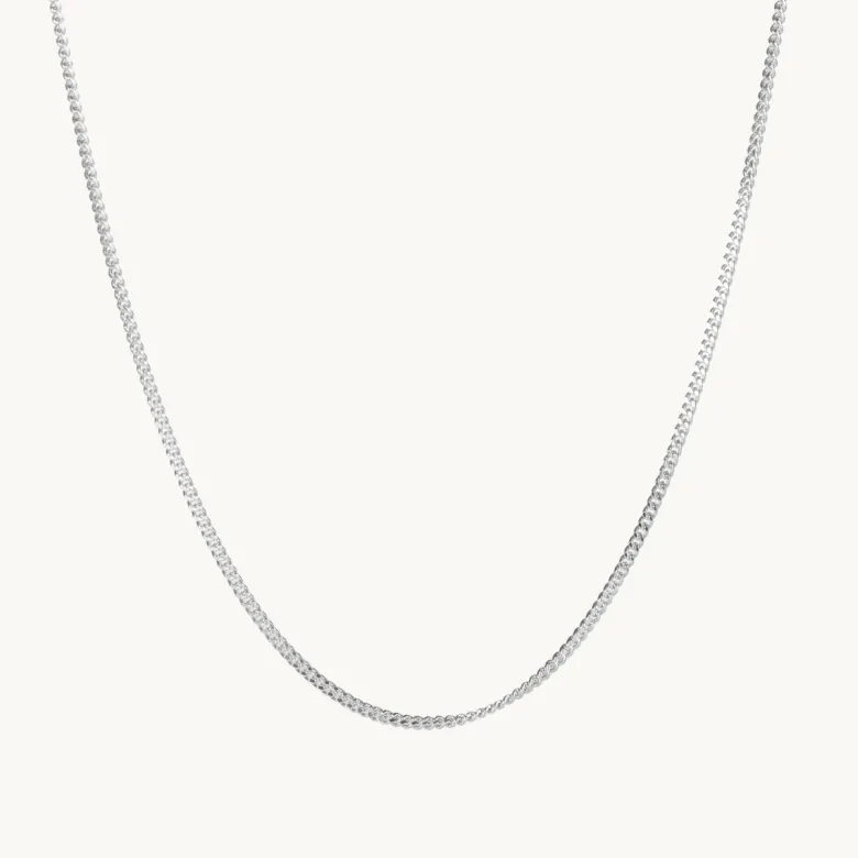 Emma Israelsson Chunky Curb Justerbar Kedja Silver – Chain040