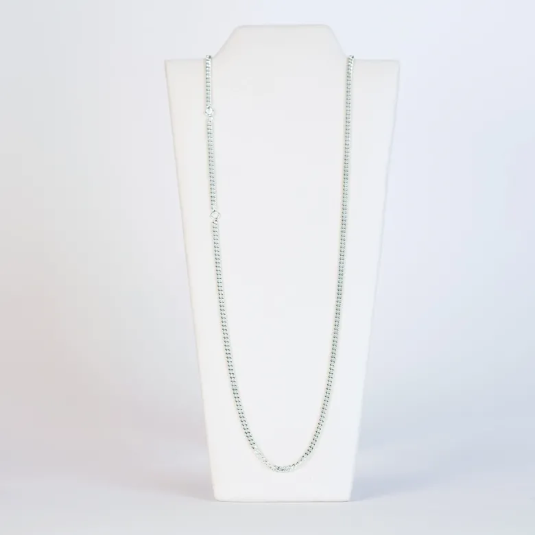 Emma Israelsson Chunky Curb Justerbar Kedja Silver – Chain040