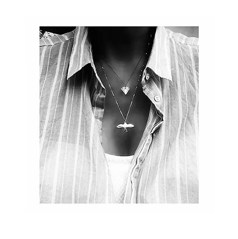 Emma Israelsson 18K Gold Diamond Pendant Neck042
