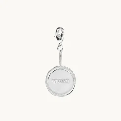 Emma Israelsson Name Coin Wreath Charm Silver Charm019