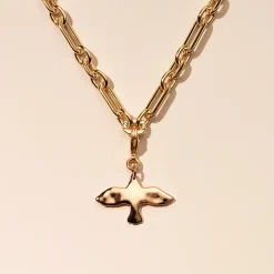 Emma Israelsson Organic Dove Chunky Kedja Guld Neck175