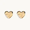 Emma Israelsson Organic Heart Örhängen Guld Ear196