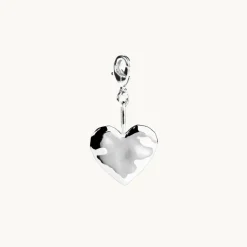 Emma Israelsson Organic Heart Charm Silver Charm009