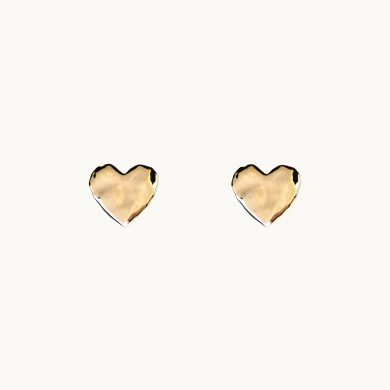 Emma Israelsson Organic Heart Mini Örhängen Guld Ear198