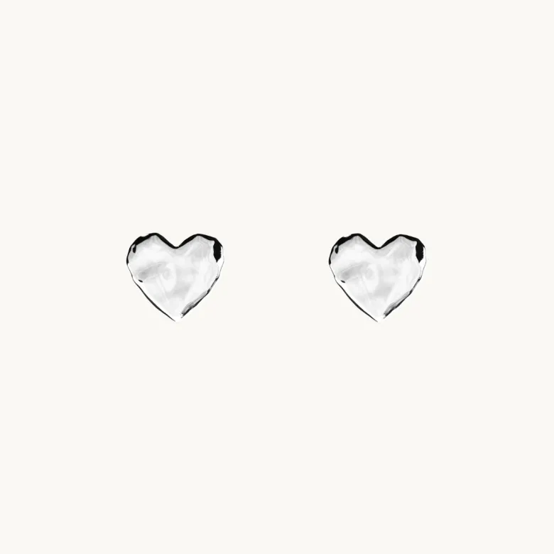 Emma Israelsson Organic Heart Mini Örhängen Silver Ear197
