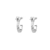 Emma Israelsson Princess Hoops Stone Silver ear157