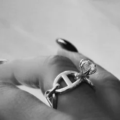 Emma Israelsson Princess Anchor Ring Silver