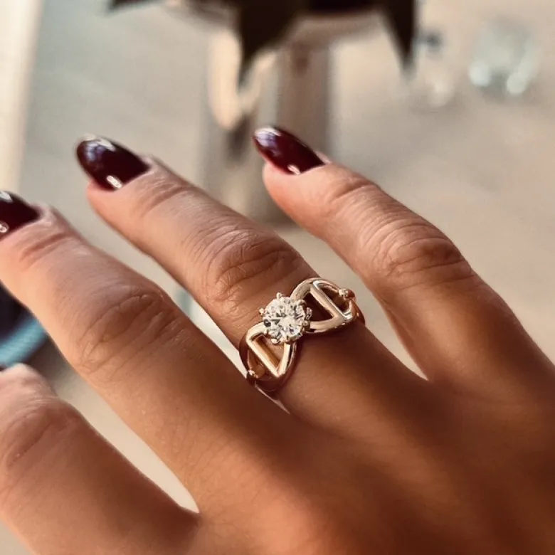 Emma Israelsson Princess Anchor Ring Guld