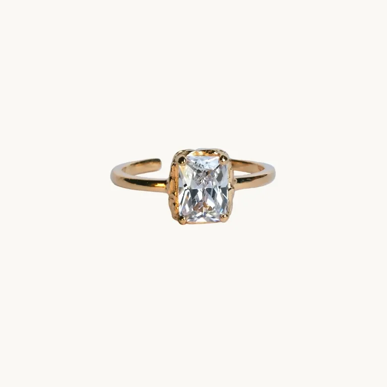 Emma Israelsson Queen Ring S Guld Ring154 – Vit