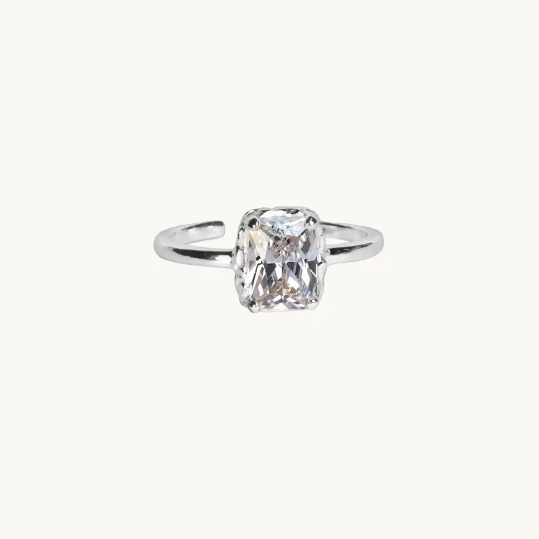 Emma Israelsson Queen Ring S Vit Silver Ring153