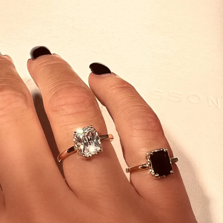 Emma Israelsson Queen Ring S Vit Silver Ring153