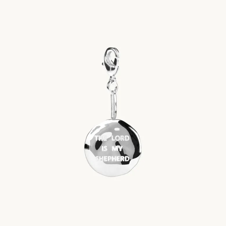 Emma Israelsson Shepard Organic Coin Charm Silver Charm029
