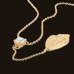 Gynning Jewelry Autumn Leaves Halsband Guld