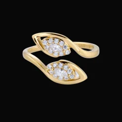 Gynning Jewelry Autumn Leaves Ring Guld
