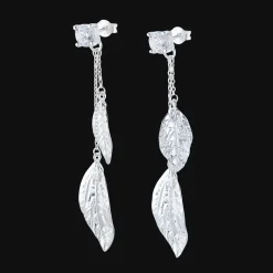 Gynning Jewelry Autumn Leaves Örhängen Silver