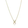 Gynning Jewelry Cross my heart Halsband (Guld)