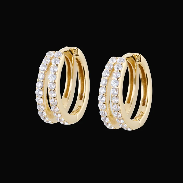 Gynning Jewelry Elegance Creol Medium Örhängen Guld