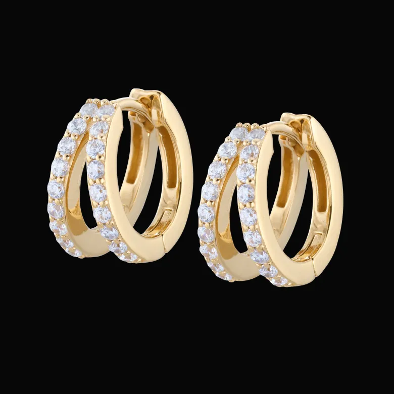 Gynning Jewelry Elegance creol small örhängen Guld