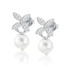 Gynning Jewelry Ellipse Mini Pearl Örhängen Silver