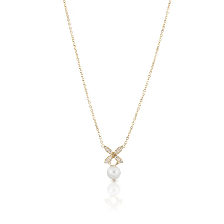 Gynning Jewelry Ellipse Mini Pearl Halsband