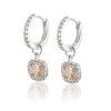 Gynning Jewelry Glamorous örhängen creol – silver/champagne