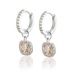 Gynning Jewelry Glamorous örhängen creol – silver/champagne