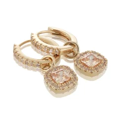 Gynning Jewelry Glamorous örhängen creol – guld/champagne