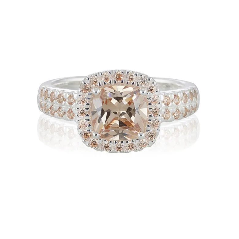 Gynning Jewelry Glamorous ring – champagne – Silver