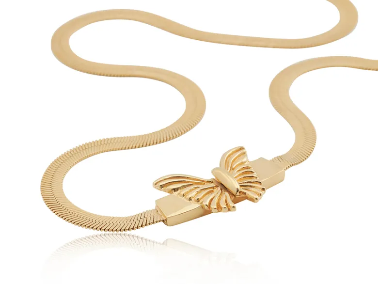 Gynning Jewelry Golden Butterfly Halsband – GP29