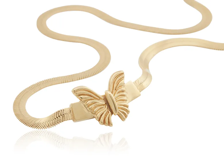 Gynning Jewelry Golden Butterfly Halsband – GP29