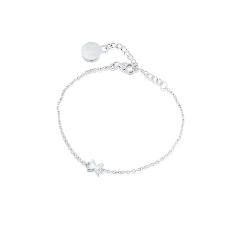 Gynning Jewelry Petite Papillion Armband (Silver)