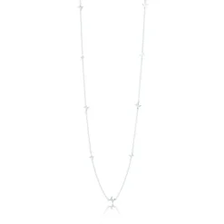 Gynning Jewelry Petite Papillion Halsband (Silver) 80 cm