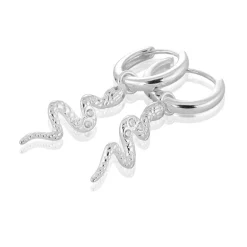Gynning Jewelry Snake örhängen – Silver