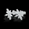 Gynning Jewelry Snowflake Örhänge (Silver)