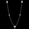 Gynning Jewelry Sparkling Ellipse Long Halsband (Silver)
