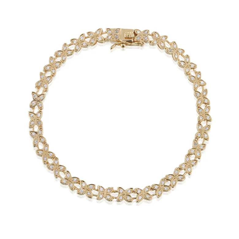 Gynning Jewelry Sparkling Ellipse T-armband Guld gp36
