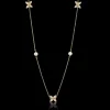 Gynning Jewelry Sparkling Ellipse Long Halsband (Guld)