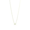 Gynning Jewelry Sparkling Ellipse Mini Halsband (Guld)