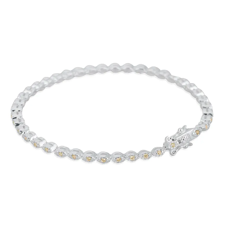 Gynning Jewelry Time To Glow T-armband Silver Champagne