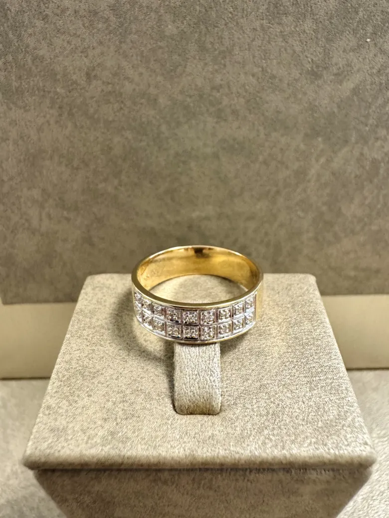 18K Guld – Allians Ring – RBG042 ( Begagnad )