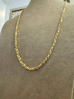 18K Guld Ankarlänk Halsband – ABH003G