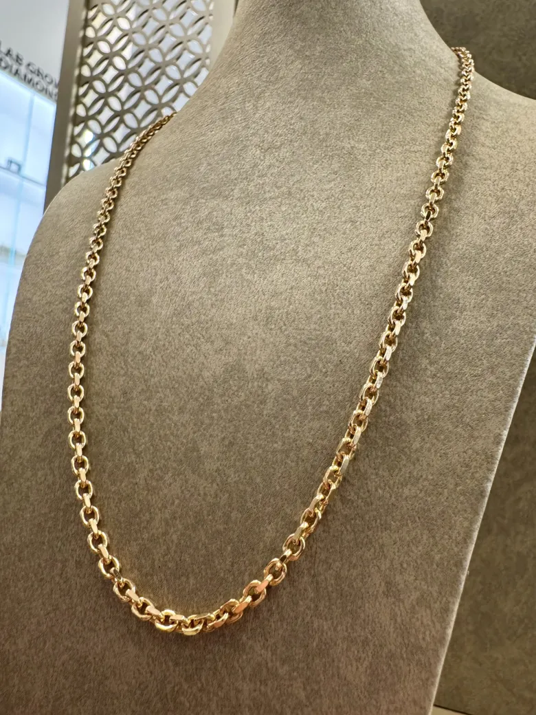 18K Guld Ankarlänk Halsband – ABH002G