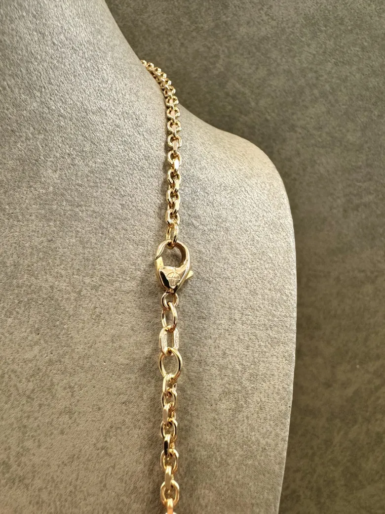 18K Guld Ankarlänk Halsband – ABH002G