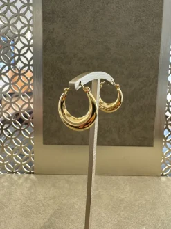 18K Guld Creole Örhängen – GC-CRE-208-Ö