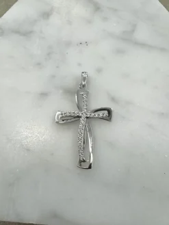 18K Guld Kors Cubic Zirconia – ZKHG015