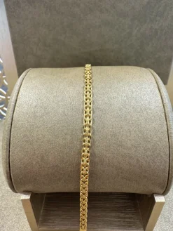 18K Guld Mönstrad X-länk Armband – 14025122