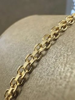 18K Guld Mönstrad X-länk Armband – 14025122