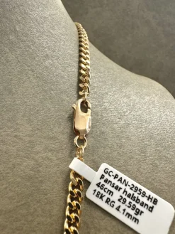 18K Guld Pansarlänk Halsband GC-PAN-2959-HB