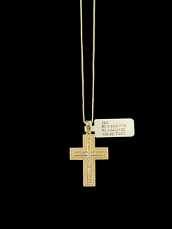 Kors i 18K Guld med 1,07ct TW/SI Diamanter – KG002